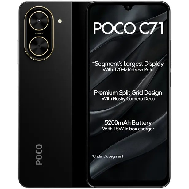 POCO C71 4GB+64GB Black